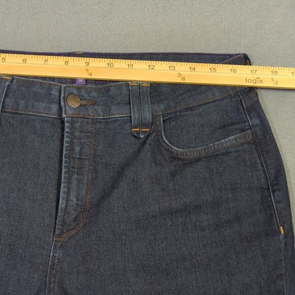 NYDJ Jeans Women's 14 Blue Marilyn Straight Lift Tuck Stretch Denim - Picture 5 of 12